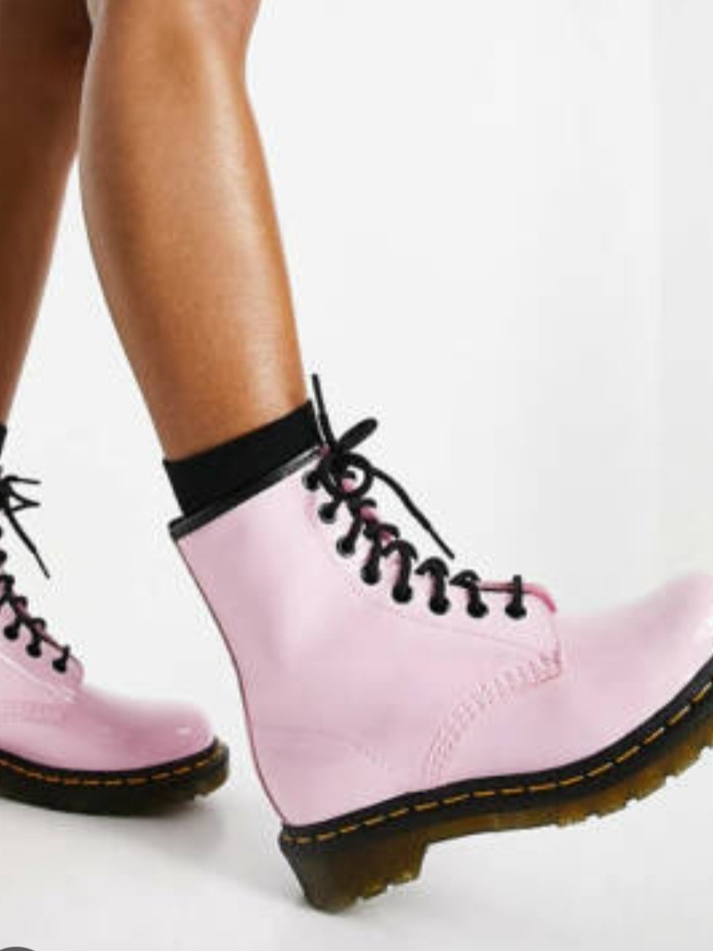 Dr. Martens Adorable Pink Lace-Up 1460 Ankle Boots